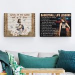 Personalized Women Basketball Life Lessons Poster, Gift for Basketball Girl