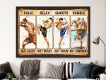 Muay Thai Martial Arts Poster, Inspirational Wall Art Best Gift for Son Coach