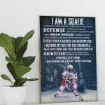 I Am A Goalie Personalized Hockey Poster Premium Matte Vertical Posters