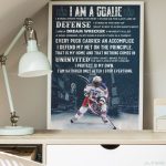 I Am A Goalie Personalized Hockey Poster Premium Matte Vertical Posters