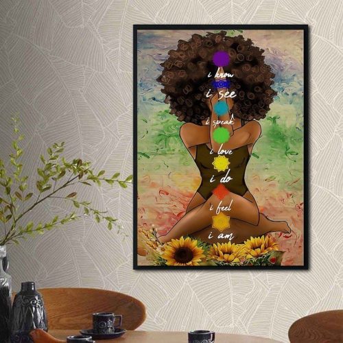 Black Afro Couple Poster Black King & Queen We’re A Team Poster Valentine’s Gift