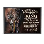 Jesus – I Am The Daughter Of God Poster Jesus Knight Templar Lion Of Judah Wall Art 18″x24″