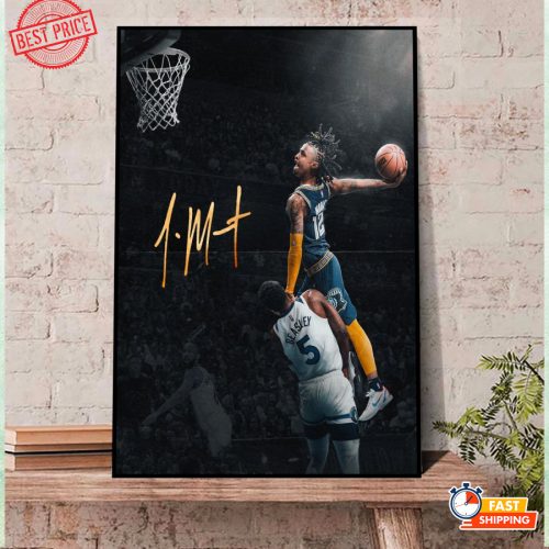 Basketball Motivated 2022 Ja Morant Dunk Signature Vertical Posters