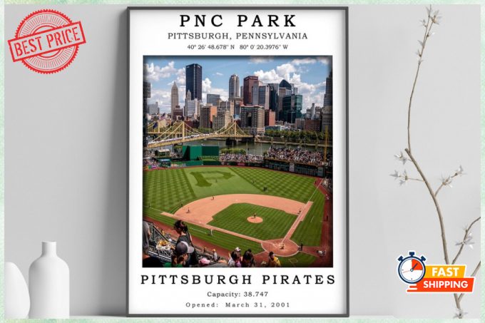 Baseball Lover Pittsburgh Pirates Pnc Park Wall Art, Poster Vertical Posters