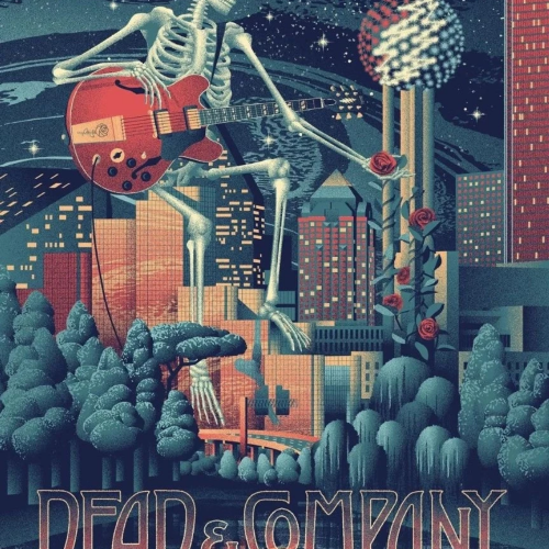 Dead & Company 2023 Summer Tour Poster Dallas May 26 Reprint Unframed 11-36in