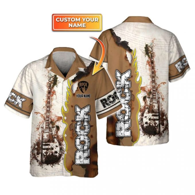 Premium Personalized Rock Music Hw 3D Hawaiian Shirt – Customizable &Amp;Amp; Stylish