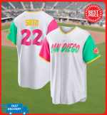 Hot Juan Soto #22 San-Diego-Padres City Connect printed Baseball Shirt S-5XL New