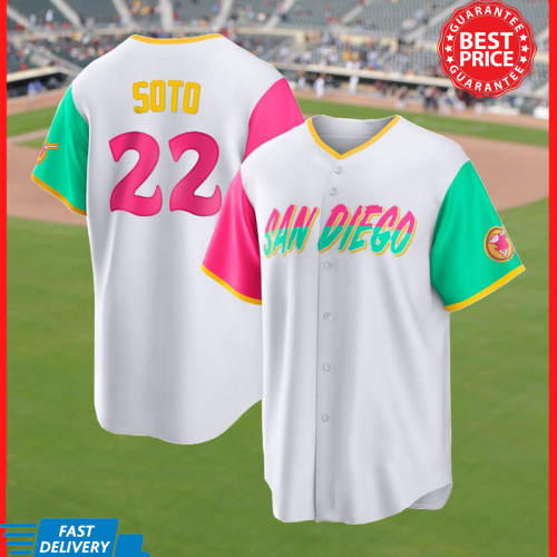 Hot Juan Soto #22 San-Diego-Padres City Connect printed Baseball Shirt S-5XL New