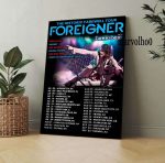 Foreigner The Historic Farewell Tour 2023 Poster Music Concert Unframed Poster