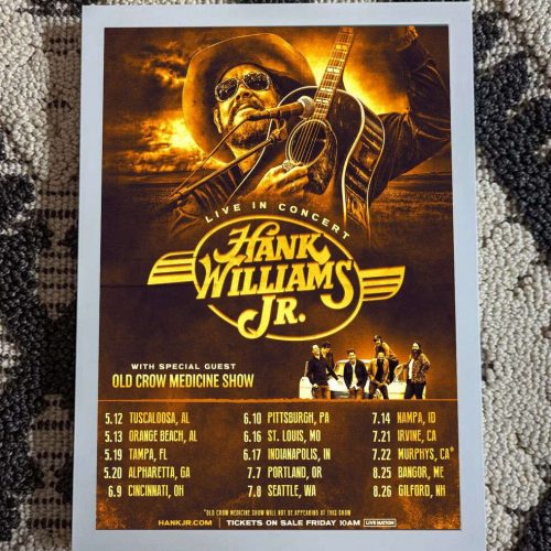 Hank Williams Jr 2023 Headlining Tour Poster Music Tour Concert Gift For Fan