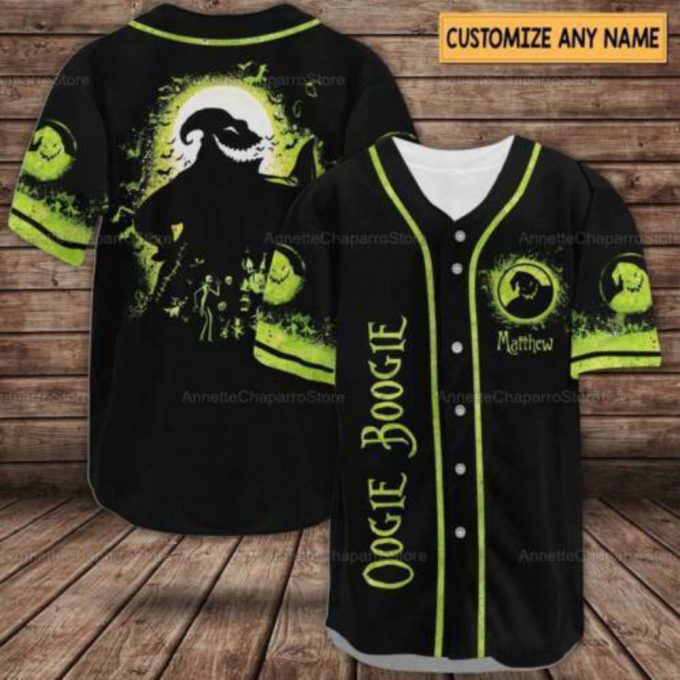 Personalized Oogie Boogie A Nightmare Before Xmas 3D Baseball Jersey Shirt