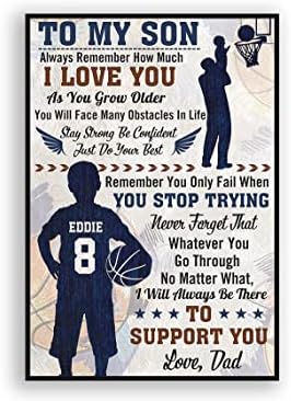 Personalized Believe When Others Doubt Ice Hockey Poster, Motivational Hockey Gift for Hockey Player Hockey Lover Wall Art Boys Bedroom Man Cave Decor Unframed