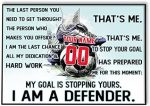 Godoprint Personalized Soccer Poster, I Am A Defender Poster Inspirational Gift for Soccer Player Soccer Lover, Sports Fan Soccer Wall Art Print Boy’s Bedroom Home Decor Unframed