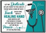 Personalized Let Me Dedicate My Life Today Nurse Poster Inspirational Gift for Nurses Nurse’s Day Nurse’s Week, Nursing Wall Art Print Home Decor Office Decor Unframed