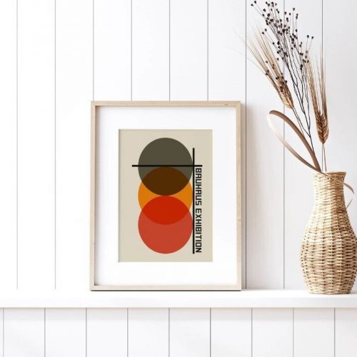 Bauhaus Weimar 1923, Bauhaus Print, Bauhaus Poster, Geometric Print  NO FRAME