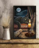 Moon Black Cats Vertical Art 12×18 No Frame Poster For Indoor Home Decoration