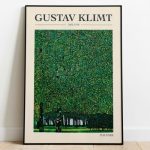 Gustav Klimt Art Print, The Park Painting Art Print, Home Decor Poster 12×18