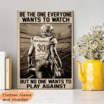 Football Player Poster Be The One Everyone Wants Watch No One Want Play Against