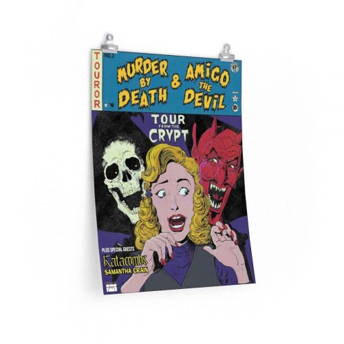 Murder By Death & Amico The Devil Tour 2022 Poster (18 inx24 in)