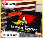 Personalized Speed Shop Hot Rod Meta Sign Poster