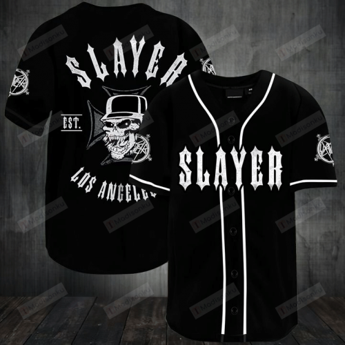 Fanmade Slayer Rock Band Music Lover 3D Printed Baseball Jersey S-5XL