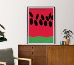 Watermelon Poster – Herman Miller Poster – Summer Picnic – Gift for Watermelon