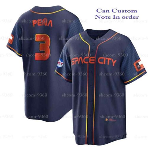 Jeremy Pena #3 Houston Astros Baseball Shirt Jsy City Connect Fan Made Printed