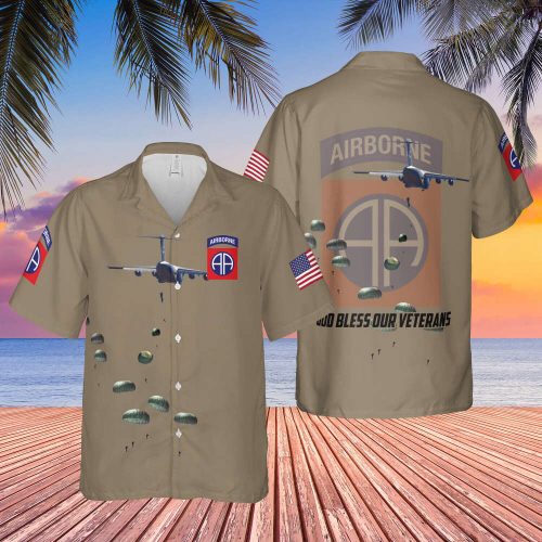 National Airborne Day Hawaiian Shirt for Men v2 – US Army Beachwear