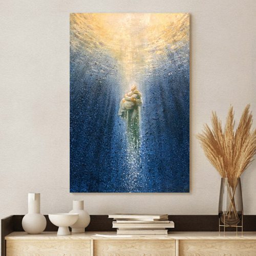 Rescue Me Canavs Wall Art – Jesus Rescuing A Woman Poster – Ciaocustom