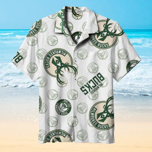 Amazing Milwaukee Bucks Basketball Flower Men Aloha Hawaiian Shirt