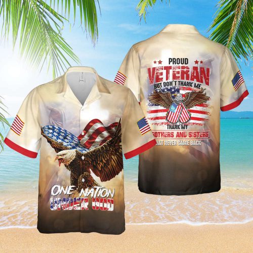 American Flag Eagle Remember Veteran Hawaiian Shirt Patriotic Memorial Day Gift