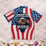 American Flag Eagle Remember Veteran Hawaiian Shirt Patriotic Memorial Day Gift