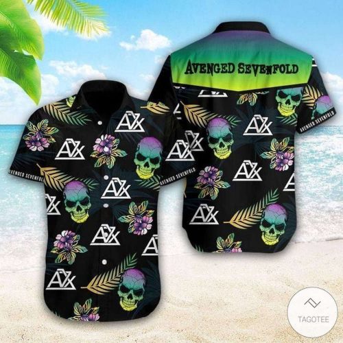 Avenged Sevenfold Band Skull Men Aloha Hawaiian Shirt