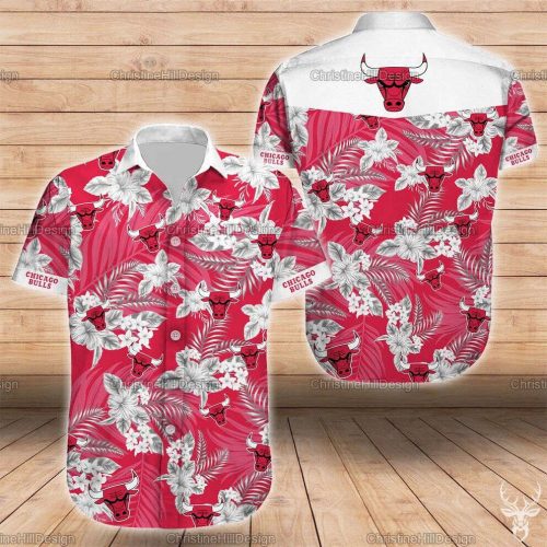 Chicago Bulls Hawaiian Shirt: Logo Basketball Beach Summer Style – S-5XL V3 Fanmade