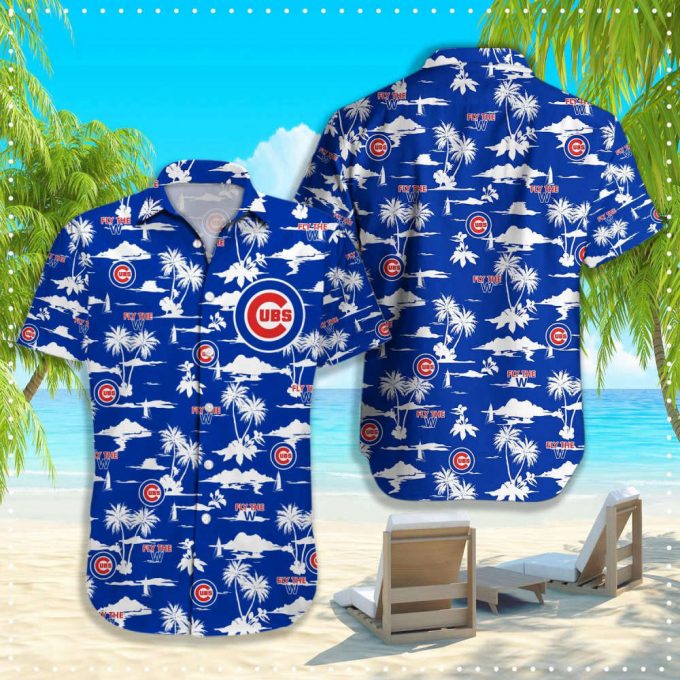 Chicago Cubs Hawaiian Shirt: Baseball Coconut Tropical Aloha Beach Outfit