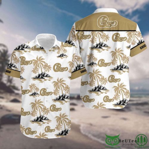 Chicago Rock Band Palm Tree Hawaiian Shirt Aloha Beach Summer