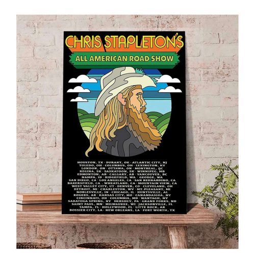 Chris Stapleton American Road Show 2022 Tour Poster Unframed Paper Home Decor