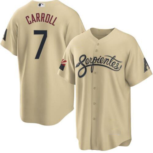 Corbin Carroll #7 Diamondbacks City Connect Men Baseball Jersey Size S-5XL