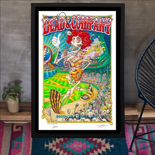 Dead & Company June 25 2023 Boston MA Poster Portrait Unframe Paper Decor Poster