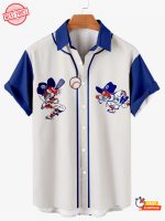 Detroit Tigers Mascot Funny Short-Sleeve Hawaiian Shirt for baseball Fans