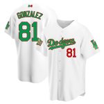 Dodgers Mexico Baseball No.81 Gonzalez Baseball Jersey Printed