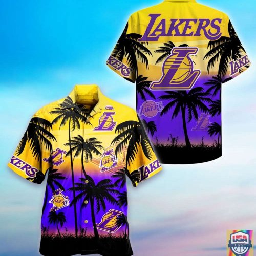 Fanmade Los Angeles Lakers Basketball Hawaiian Shirt Aloha Beach Summer S-5XL V3