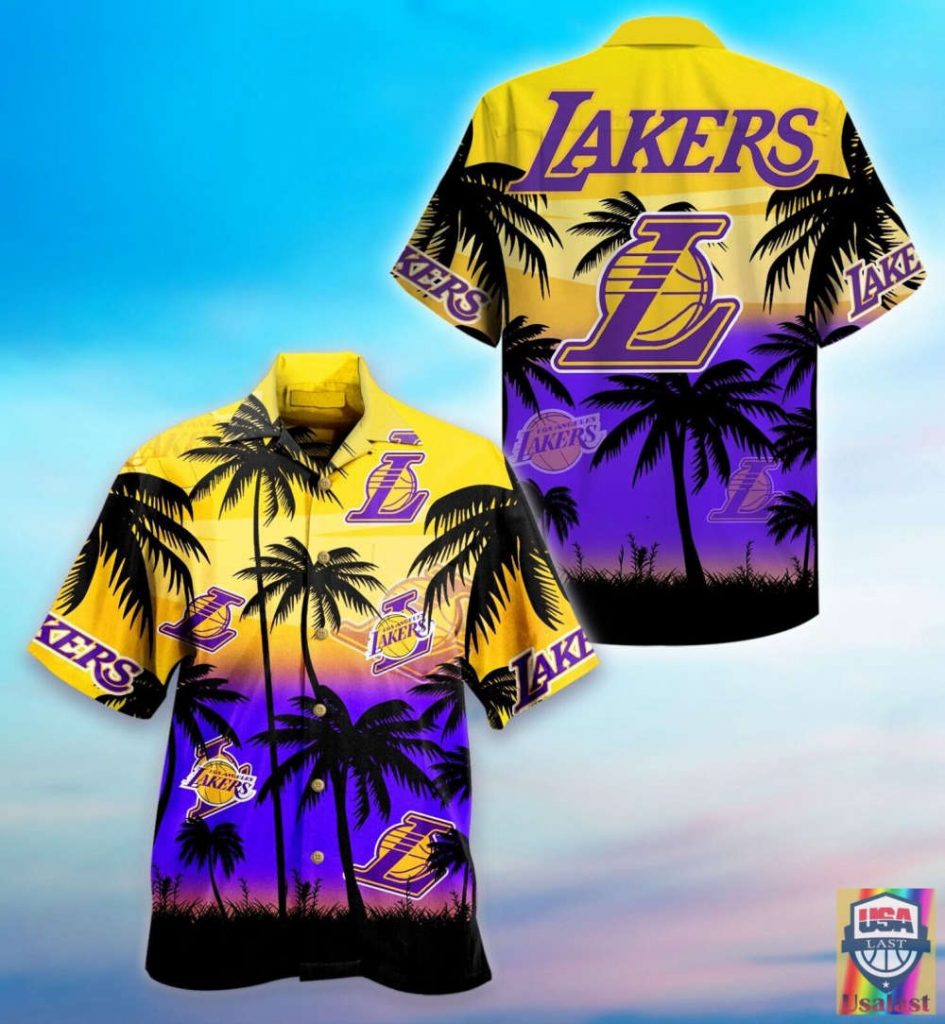 Fanmade Los Angeles Lakers Basketball Hawaiian Shirt Aloha Beach Summer S-5Xl V3