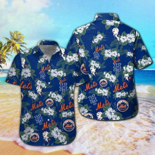 Custom Tropical Tampa Bay Rays Hibiscus Short-Sleeve Hawaiian Shirt