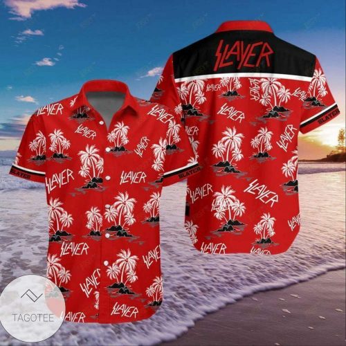 Fanmade Slayer Rock Band Music Lover Hawaiian Shirt Aloha Beach Summer S-5XL V2