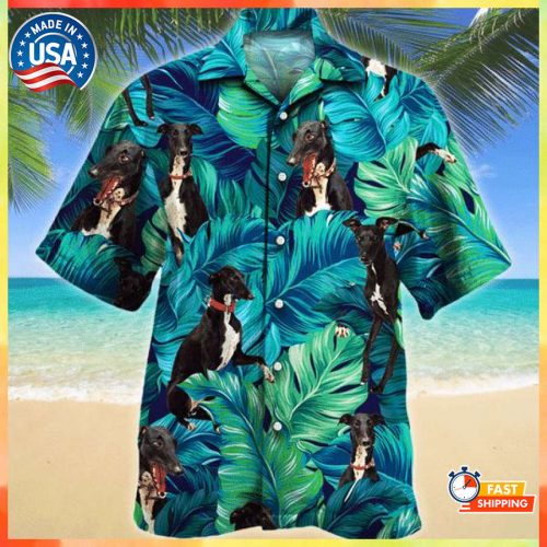 American Godzilla Lover Hawaiian Shirts For Men, Funny Hibiscus Hawaiian