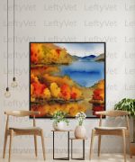 fjords printable wall art, digital download, fjord poster, fjord print, nature printable, digital wall art