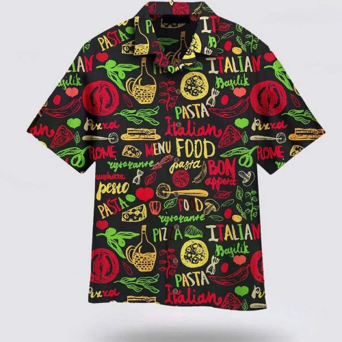 Italian Food Pasta Bafilik Pattern Hawaiian Shirt – Gift For Patriot