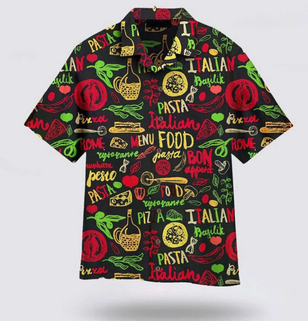 Italian Food Pasta Bafilik Pattern Hawaiian Shirt – Gift For Patriot