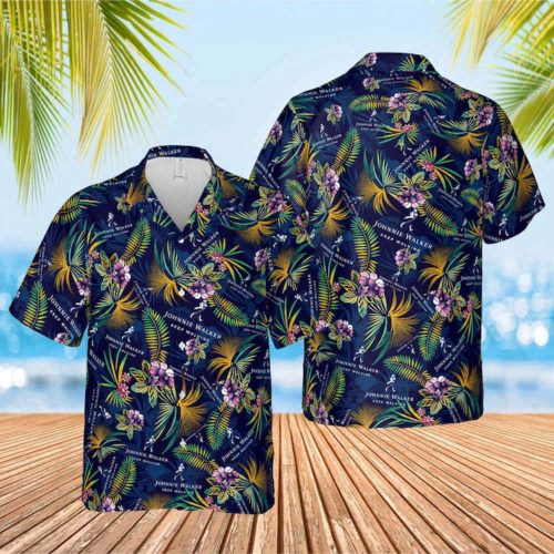 Johnnie Walker Scotch Whiskey Unisex Hawaiian Shirt